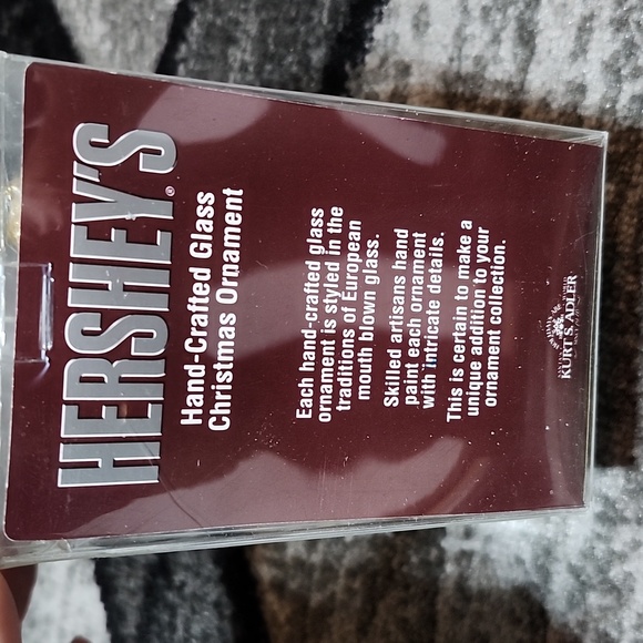 HERSHEY'S CANDY-BAR 2008 KURT ADLER HANDCRAFTED GLASS CHRISTMAS ORNAMENT - Picture 4 of 12